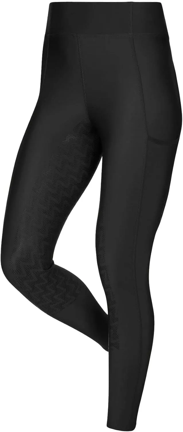 LeMieux Naomi Pull On Breeches - Technical Lightweight Fabric - Full Seat Silicone for Grip - Riding Trousers for Adults