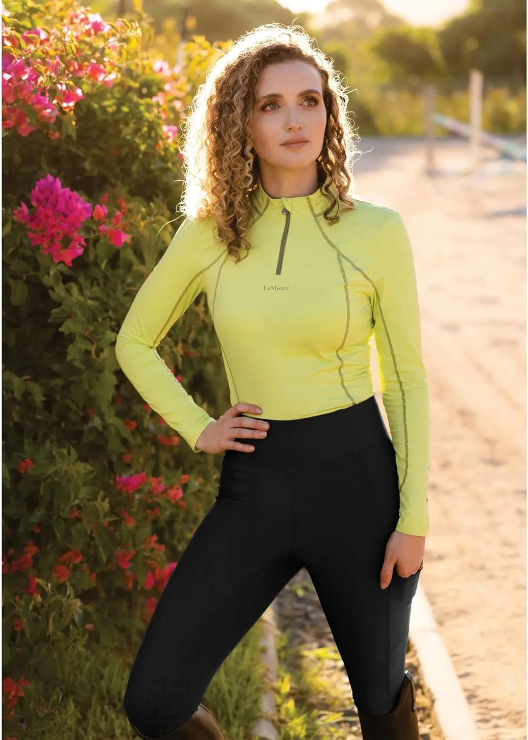 LeMieux Naomi Pull On Breeches - Technical Lightweight Fabric - Full Seat Silicone for Grip - Riding Trousers for Adults