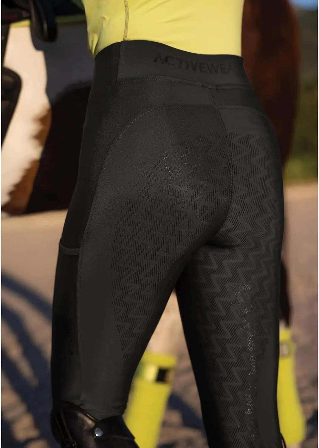 LeMieux Naomi Pull On Breeches - Technical Lightweight Fabric - Full Seat Silicone for Grip - Riding Trousers for Adults