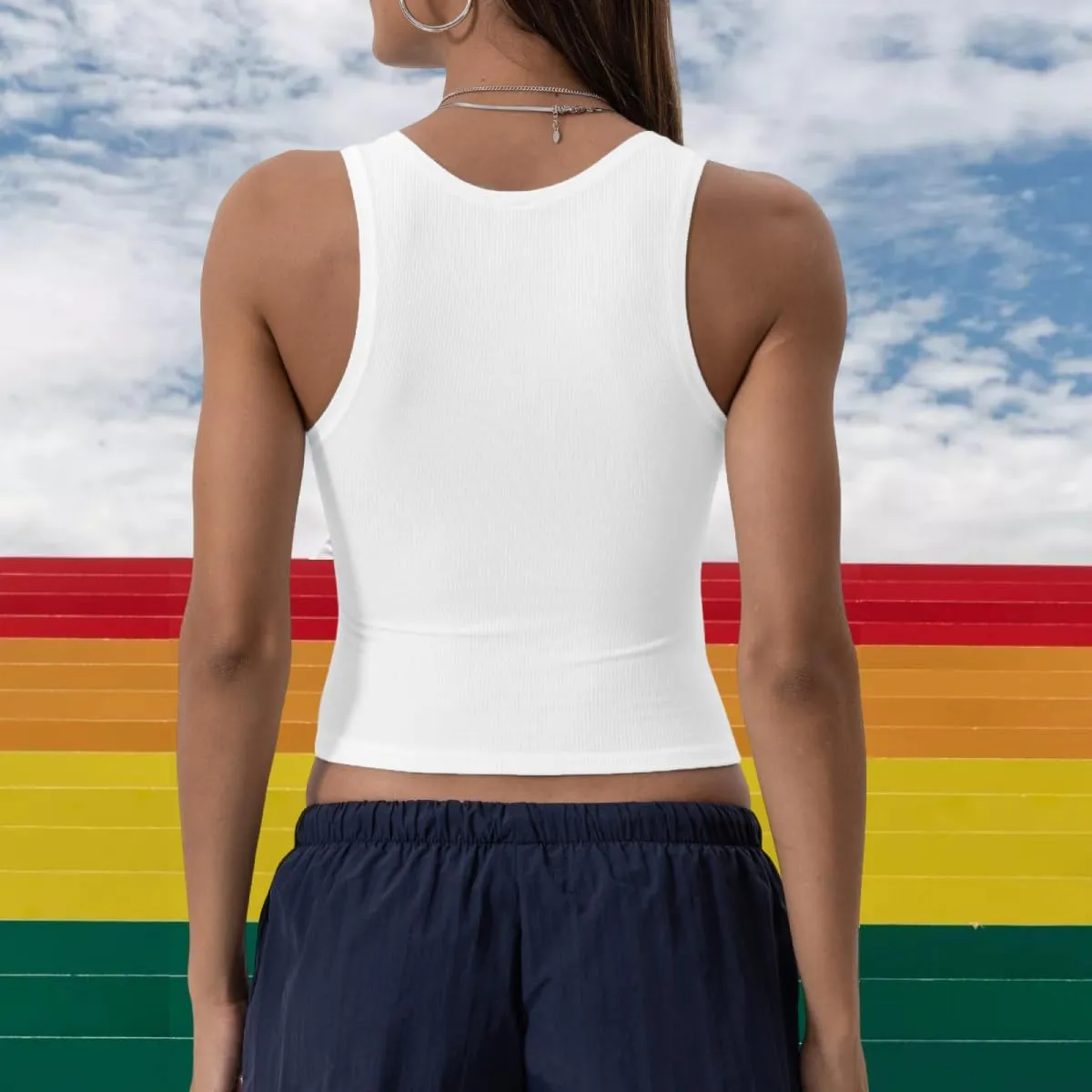 Lesbian Pride Tank Tops Women I Just Look Straight LGBT Gay Pride Month Crop Tanks Funny Lesbian Sleeveless Shirt