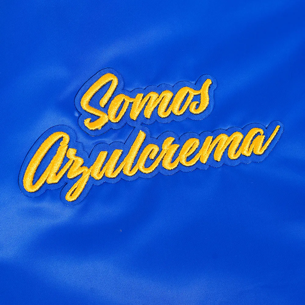 LIGA MX CLUB AMERICA STADIUM WOMEN'S RIB SATIN JACKET - V2 (ROYAL BLUE)