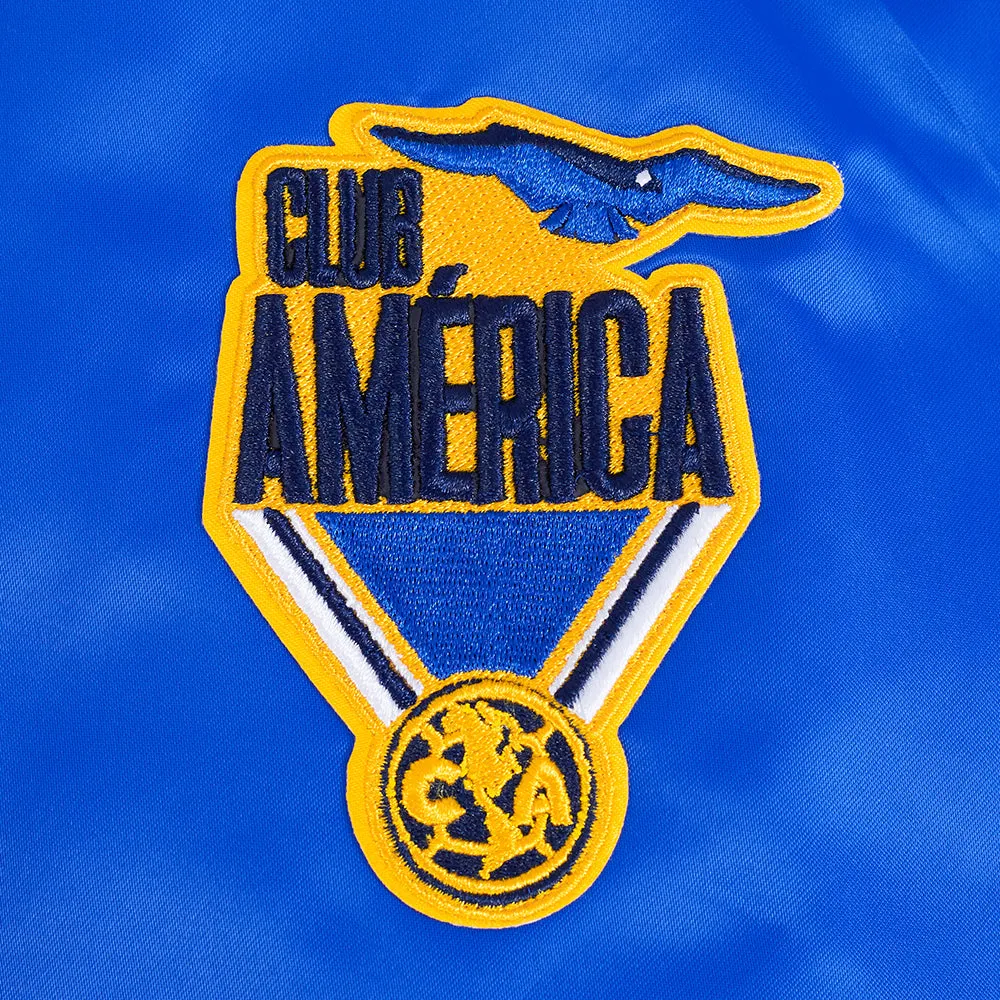 LIGA MX CLUB AMERICA STADIUM WOMEN'S RIB SATIN JACKET - V2 (ROYAL BLUE)