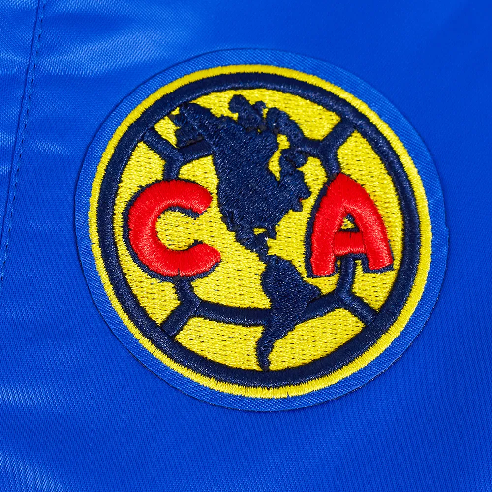 LIGA MX CLUB AMERICA STADIUM WOMEN'S RIB SATIN JACKET - V2 (ROYAL BLUE)