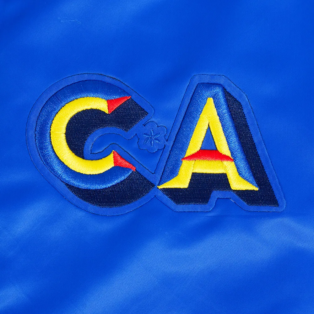 LIGA MX CLUB AMERICA STADIUM WOMEN'S RIB SATIN JACKET - V2 (ROYAL BLUE)