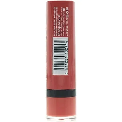 Lipstick Rouge Velvet The Lipstick Bullet Lipstick 05 Brique-A-Brac Reds 2.4G, Bourjois