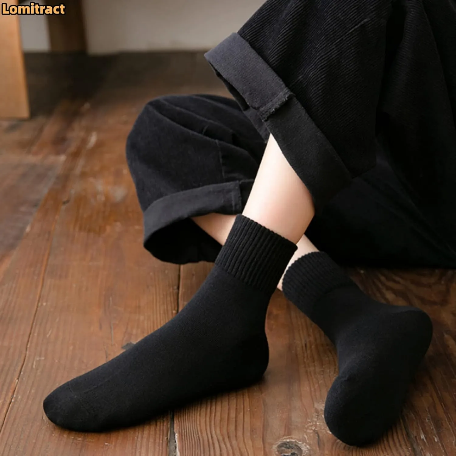 Lomitract Bamboo Mini Crew Socks (Women 5-10)