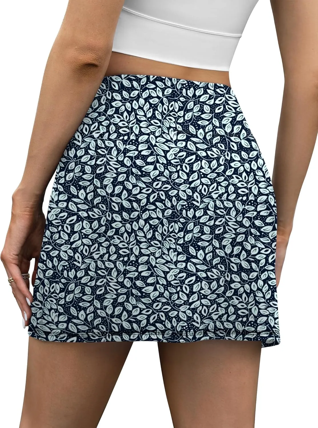 LouKeith Tennis Skirt with Shorts High Waisted Golf Skirts Dressy Casual Workout Athletic Skorts for Women with 4 Pockets
