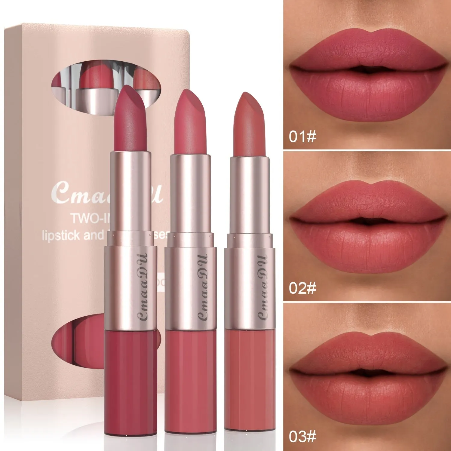 Luxe Lip Duo - 3-Color Lipstick