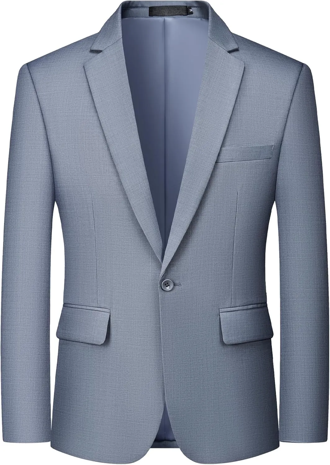 MAGE MALE Men's One Button Suit Jacket Elegant Solid Color Blazers Slim Fit Lightweight Sport Coats Blazer