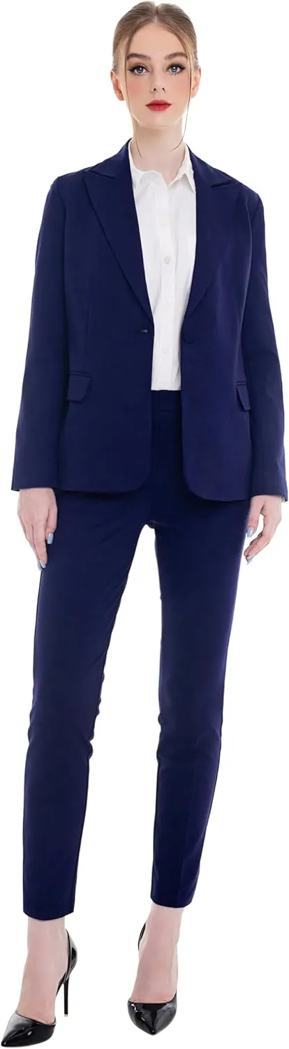 Marycrafts Women's Pant Suits Set  Professional Business Suiting Blazer and Pants 2 Piece Outfit