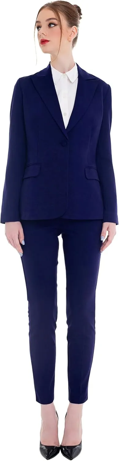 Marycrafts Women's Pant Suits Set  Professional Business Suiting Blazer and Pants 2 Piece Outfit