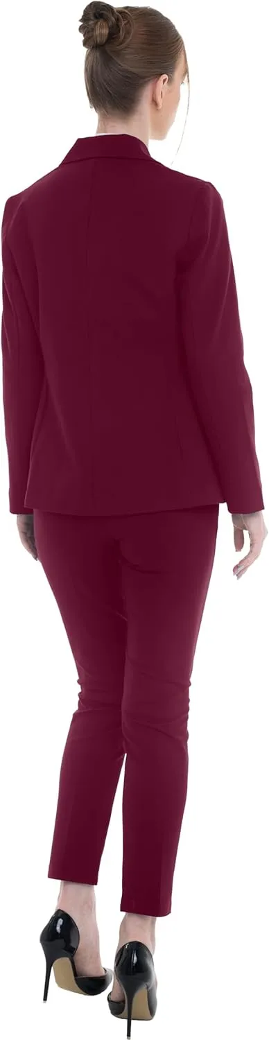 Marycrafts Women's Pant Suits Set  Professional Business Suiting Blazer and Pants 2 Piece Outfit