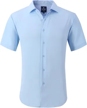 Men Slim Fit Performance Short Sleeve Solid
