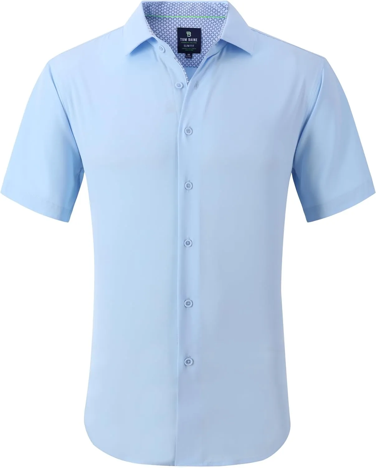 Men Slim Fit Performance Short Sleeve Solid
