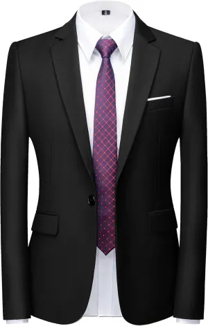 Mens Blazer Slim Fit Sport Coats 26 Colors Suit Jacket for Daily Business and Prom Party
