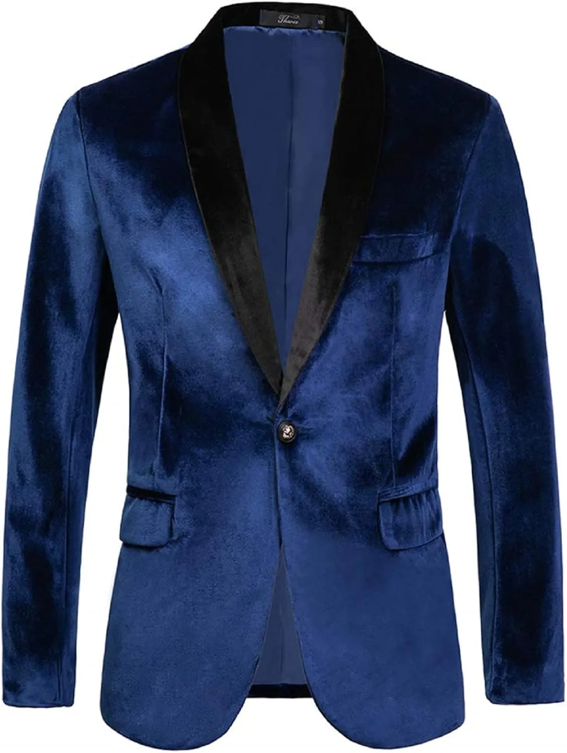 Men's Velvet Sport Coats Blazers Slim Fit Tuxedo Shawl Lapel Suits Blazer for Men Autumn Winter Spring