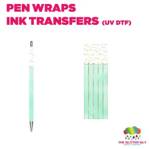 Mint Cone|Pen Wrap -  Ink Transfers (UVDTF)