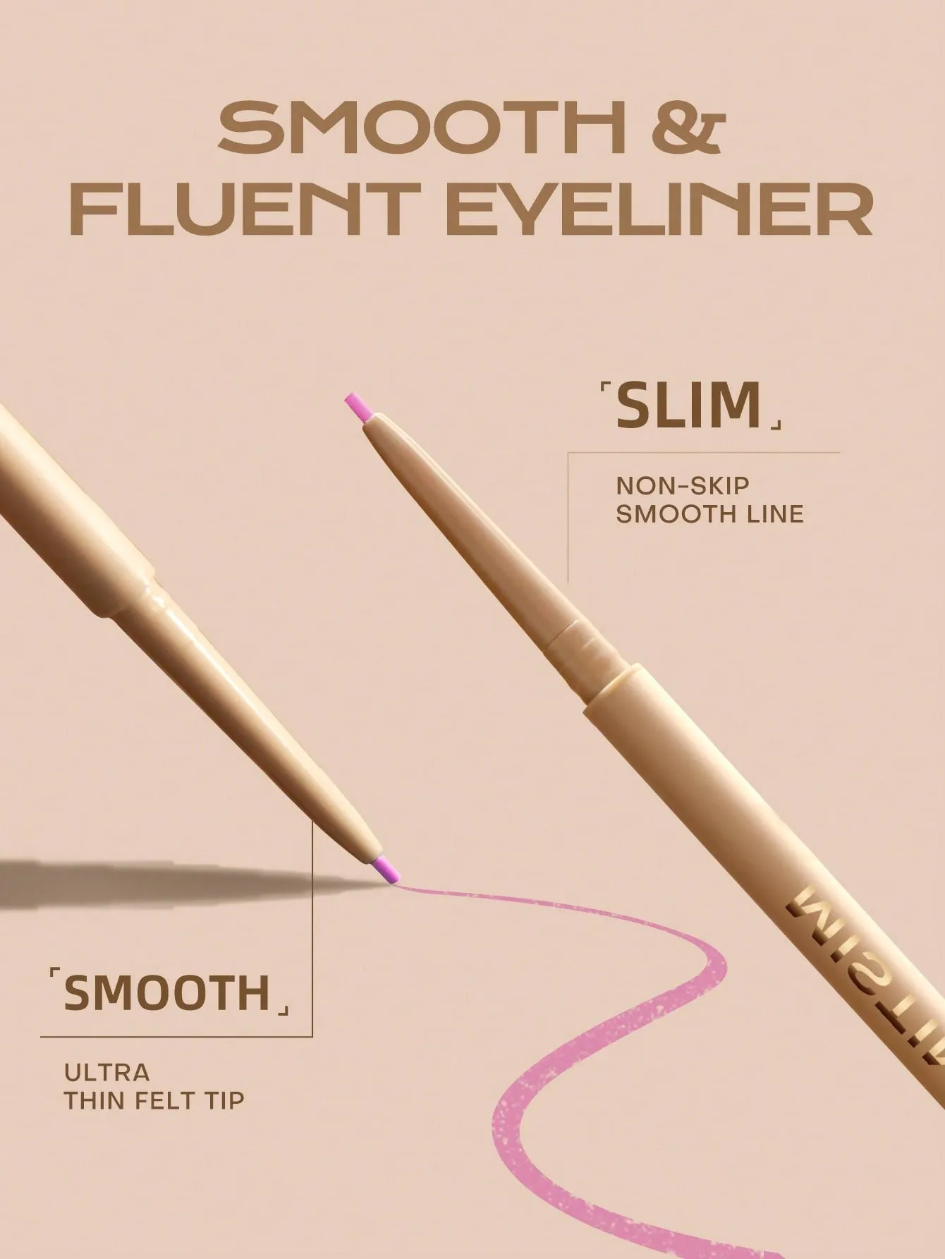 MISTINE Pencil Eyeliner, Super Stay Eye Makeup, Waterproof, Smudgeproof, Longwearing With Ultra-Fine Tip, 0.05g 1 Pack