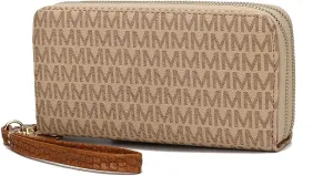 MKF-UM5570BG Noemy M Signature Wallet & Wristlet, Beige