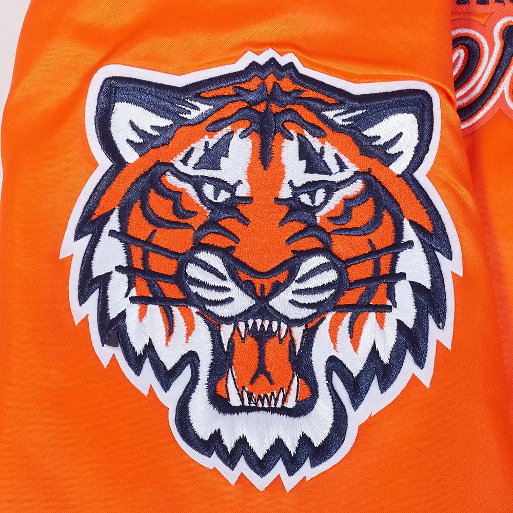 MLB DETROIT TIGERS SOUVENIR MEN'S SATIN JACKET (ORANGE)