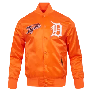 MLB DETROIT TIGERS SOUVENIR MEN'S SATIN JACKET (ORANGE)