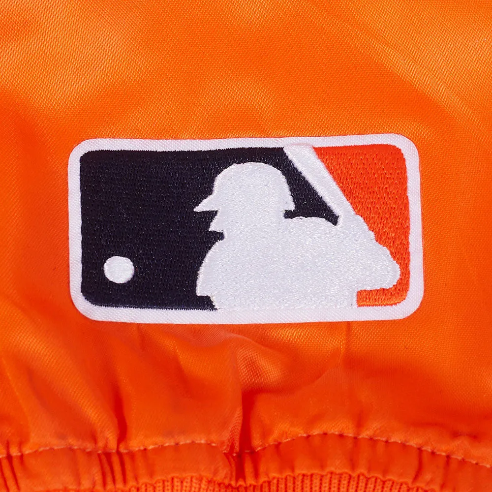 MLB DETROIT TIGERS SOUVENIR MEN'S SATIN JACKET (ORANGE)