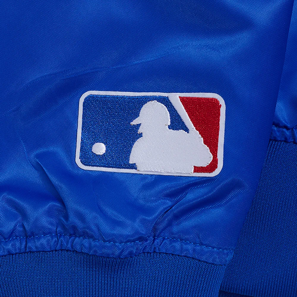 MLB PHILADELPHIA PHILLIES SOUVENIR MEN'S SATIN JACKET (ROYAL BLUE)