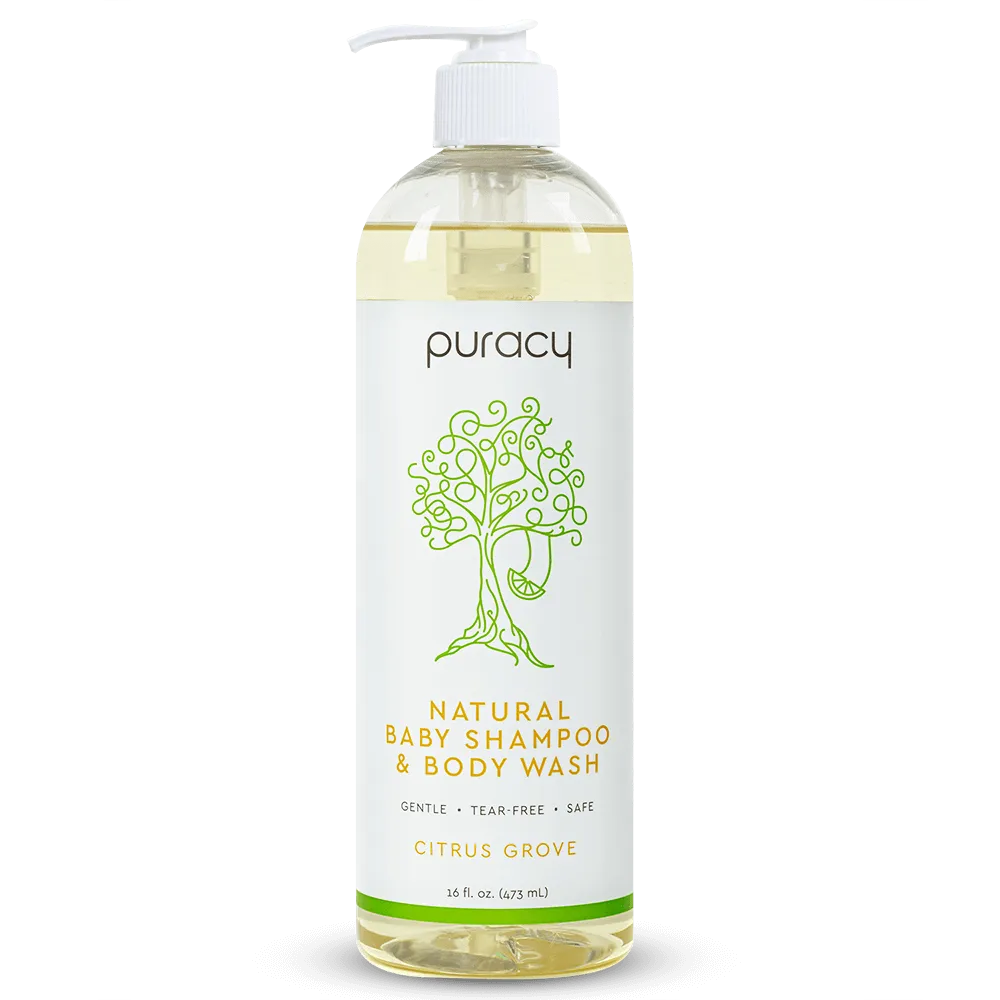 Natural Baby Shampoo & Body Wash -Citrus Grove - 16oz