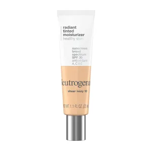 NEUTROGENA - Healthy Skin Radiant Tinted Moisturizer Sunscreen SPF 30 Ivory to Fair - 1.1 fl oz (32 ml)