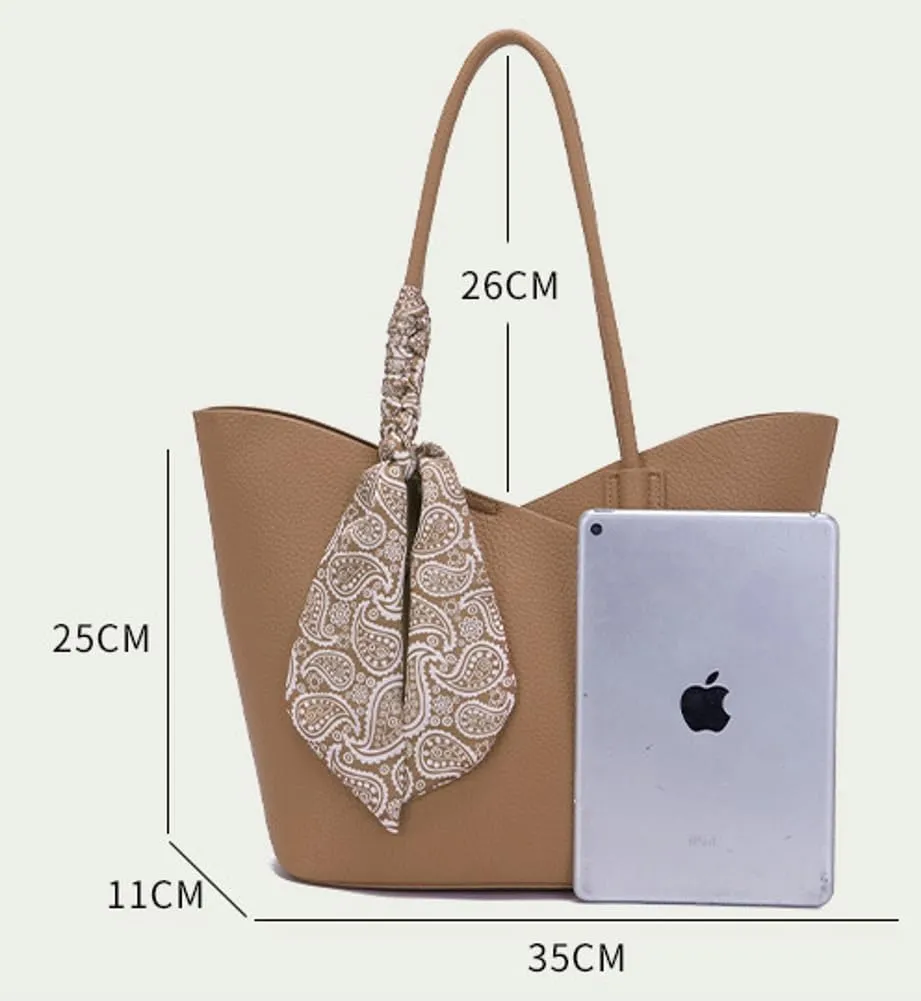 Niction PU Leather Bucket Shoulder Bag Crossbody Bags Small Tote Purses and Handbags with Wallet Adjustable Straps