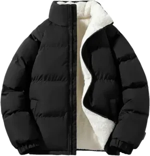 Niiyyjj Winter Men Plus Cashmere Cotton Padded Jacket Men's Casual Thick Warm Large Size Coats