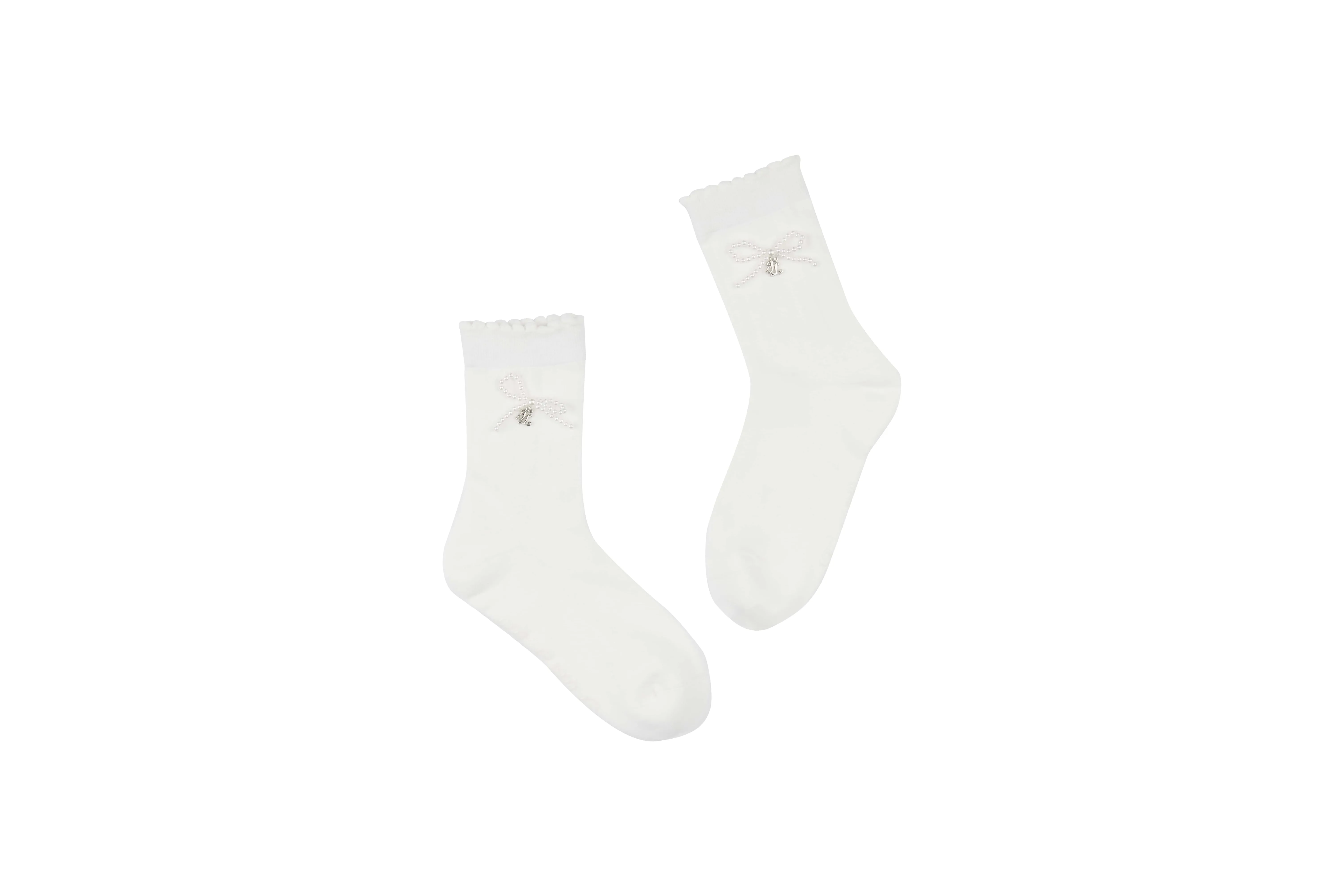 PEARL RIBBON ANKLE SOCKS