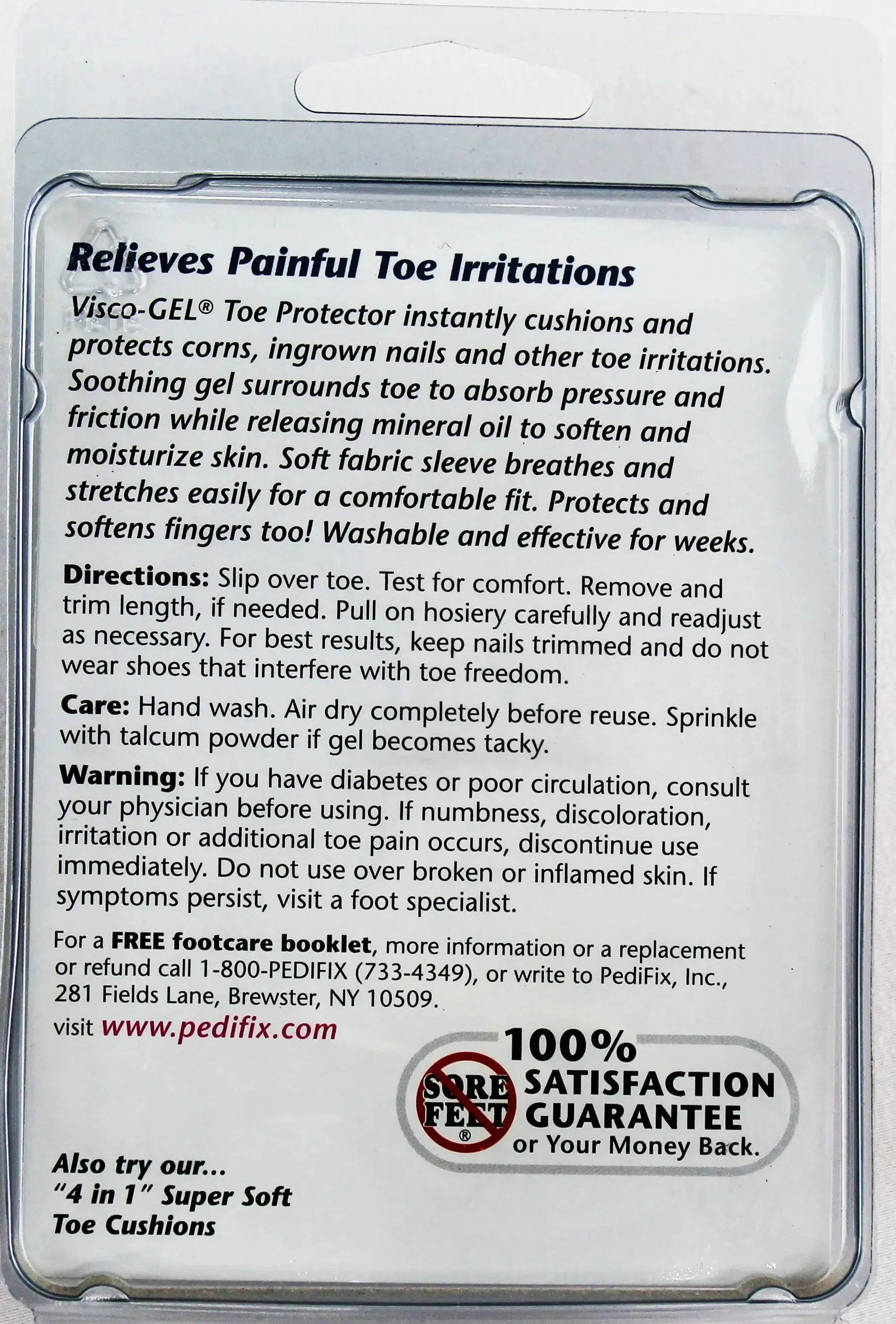 PediFix Visco-GEL Toe Protector  Cushioned Relief for Painful Toes