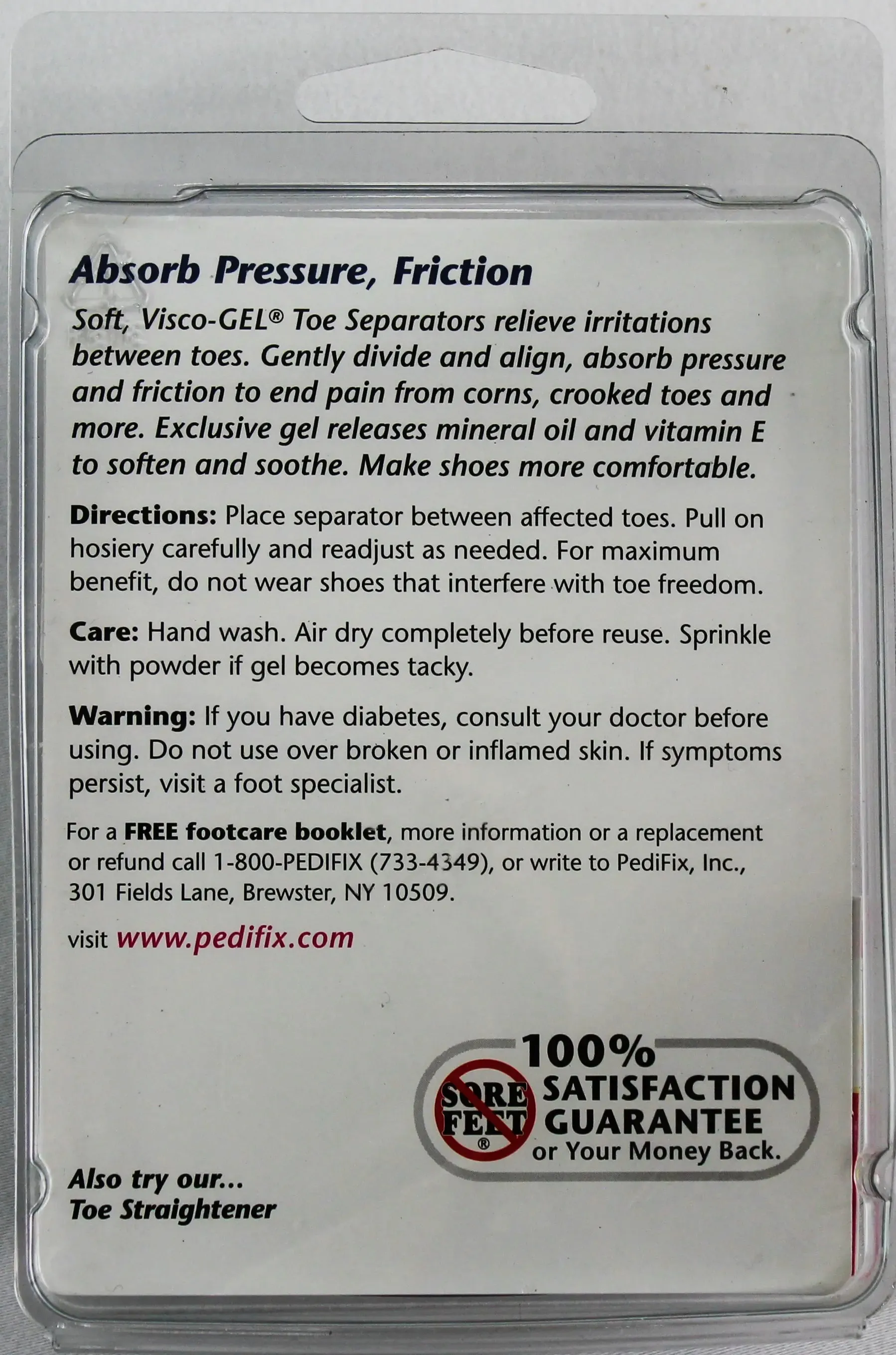 PediFix Visco-GEL Toe Separators  Soothing Relief & Toe Alignment
