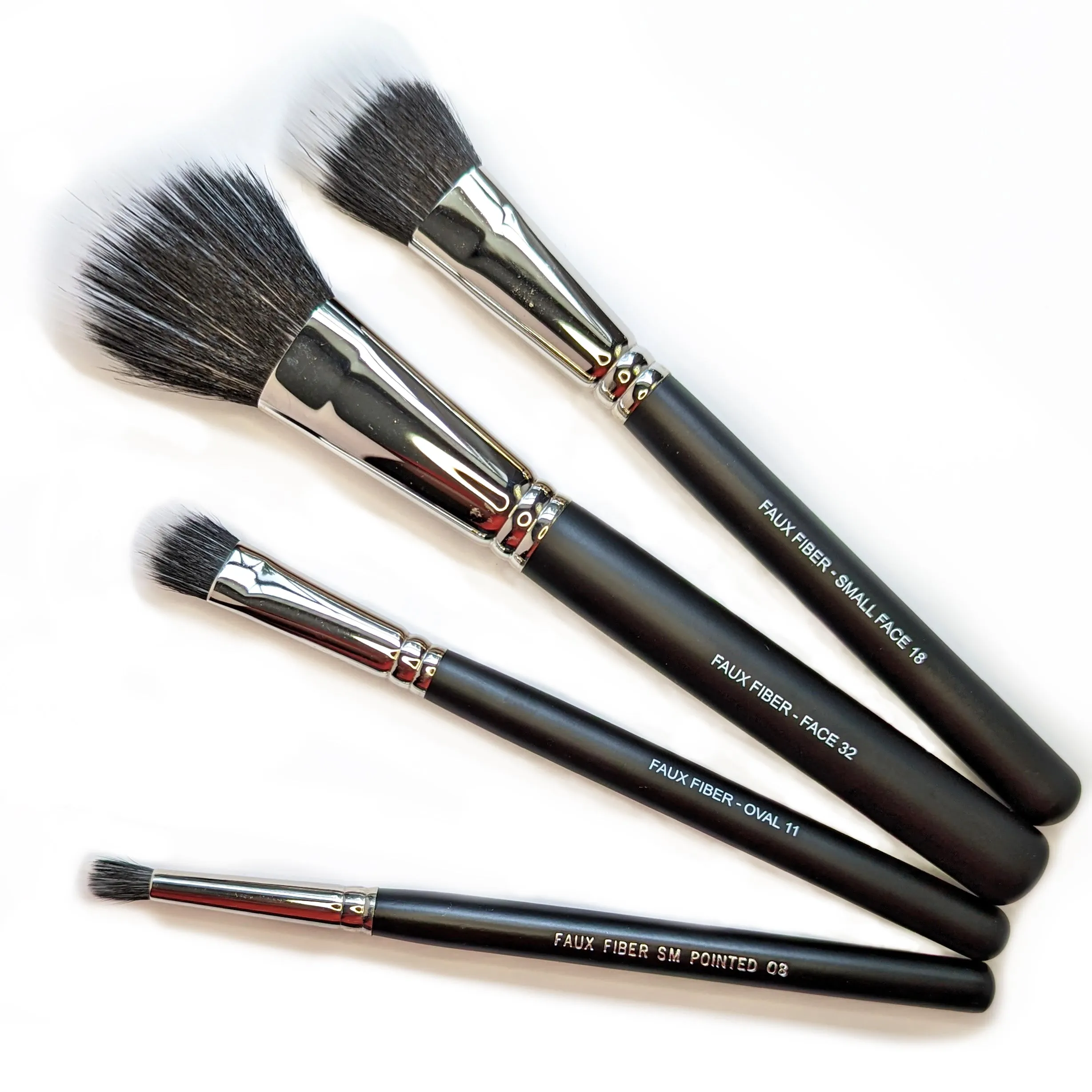 Pointed #8 Eye Brush Fiber Optic  - Vegan & Cruelty Free