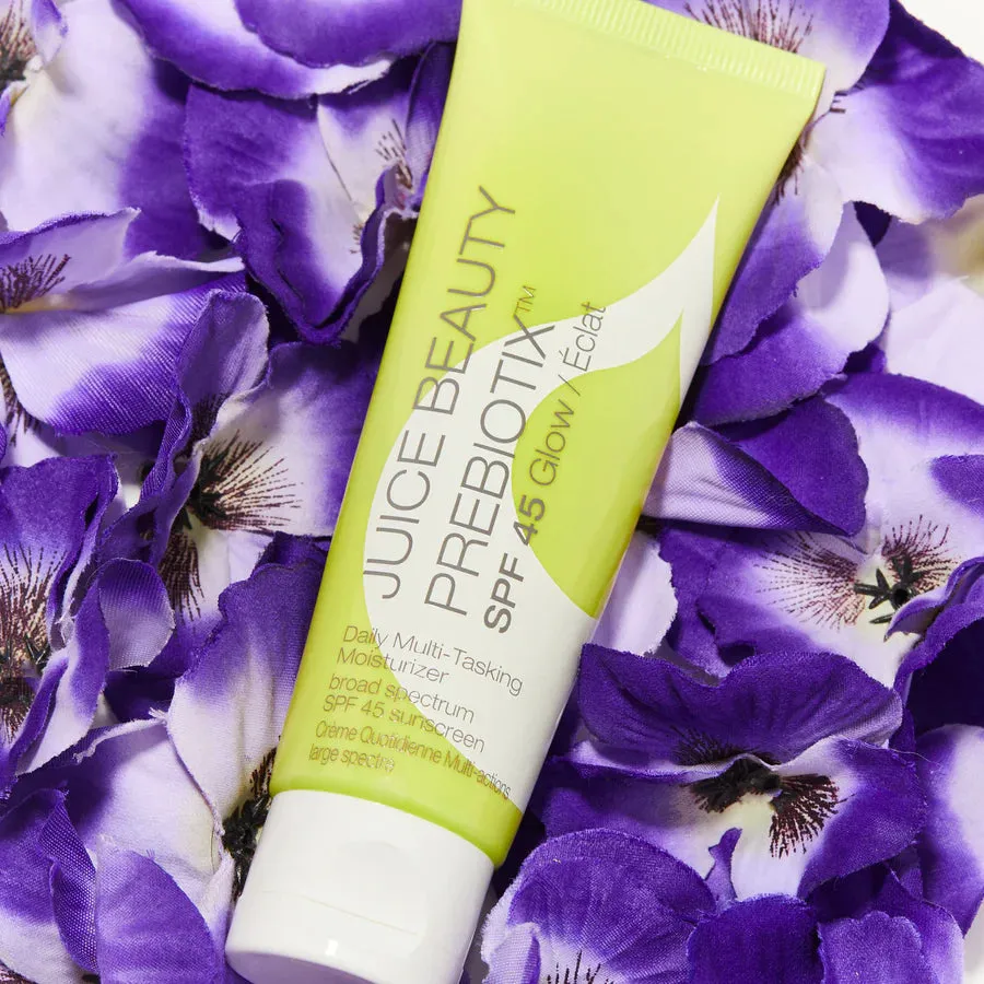 Prebiotix SPF 45 Glow, Daily Multi-Tasking Moisturizer.