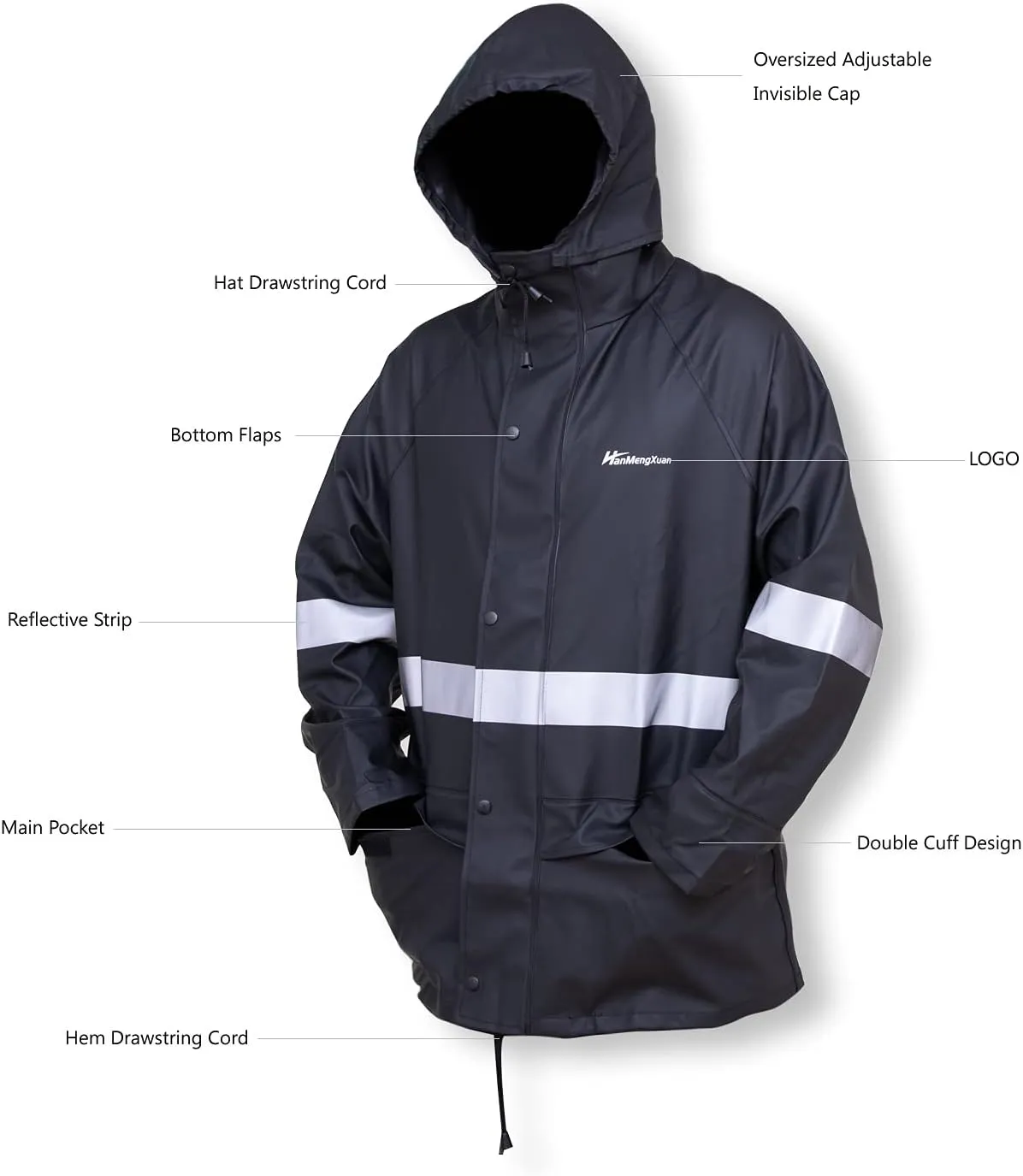 Rain Suits for Men Waterproof Work Heavy Duty Rain Suit Rain coats Rain Gear Jacket and Pants Rainwear