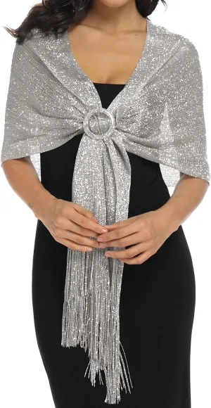 Rheane Shawls and Wraps for Evening Dresses Shawl Wraps for Women with Buckle for Evening Party Dresses Wedding Party