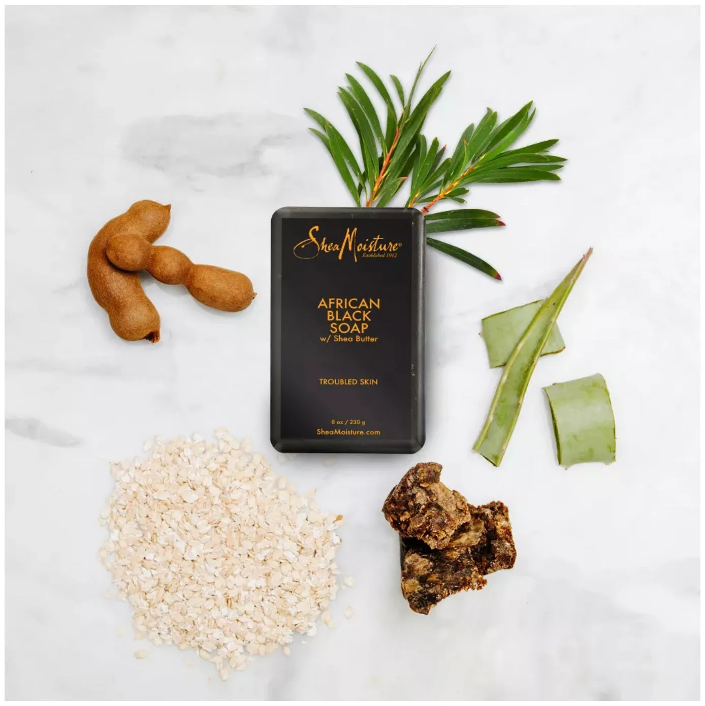 Shea Moisture African Black Soap With Shea Butter 230g