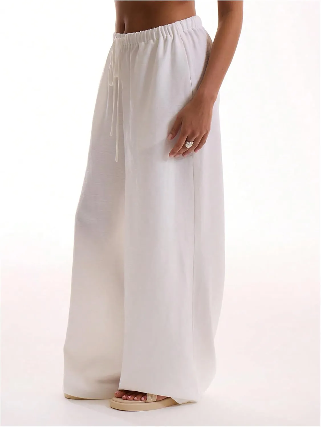 SHENHE Women's Green Wide Leg Palazzo Pants