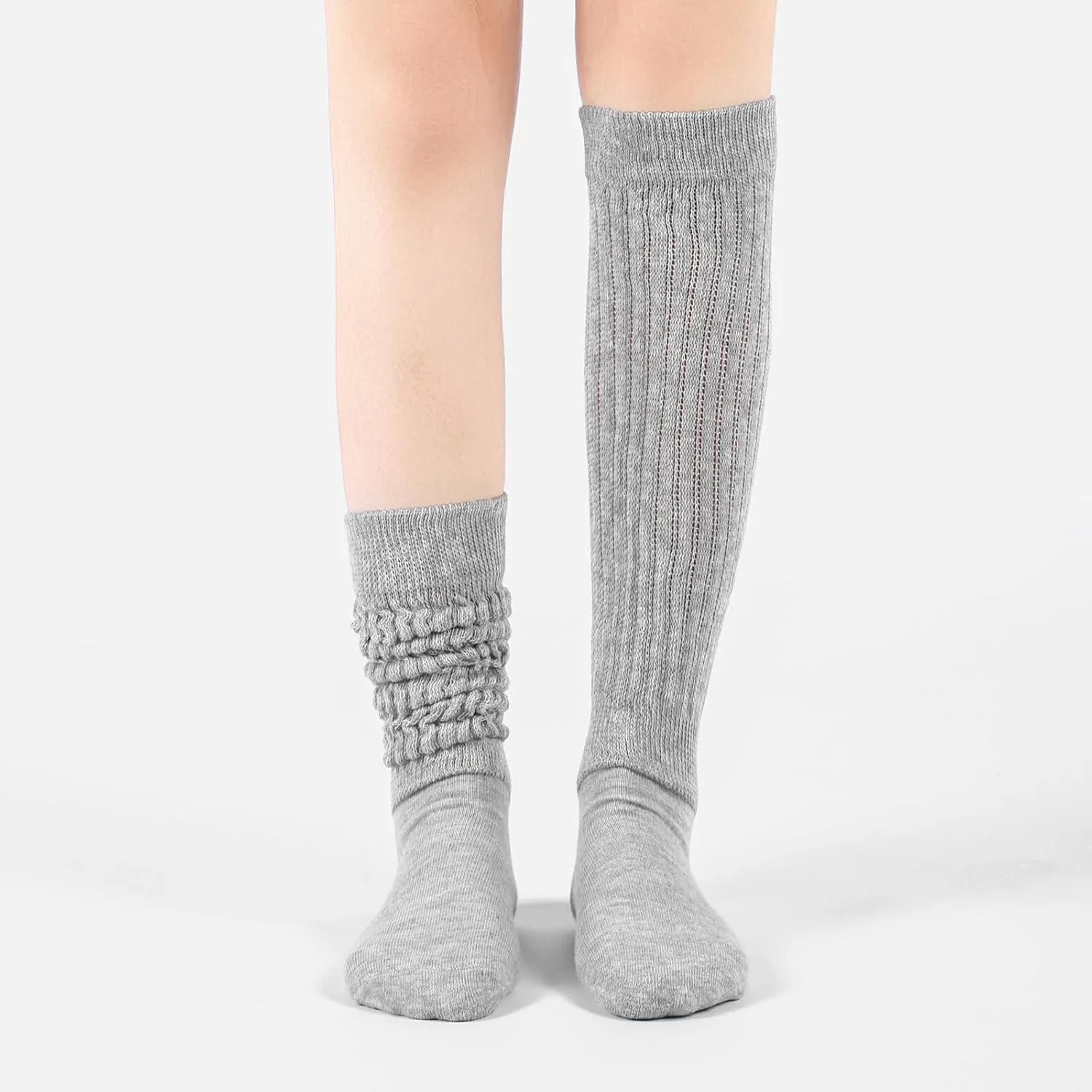 Slouch Socks for Woman 3 Pack Scrunch Socks Soft High Boot Socks Warm Thick Knit Woman Long Socks