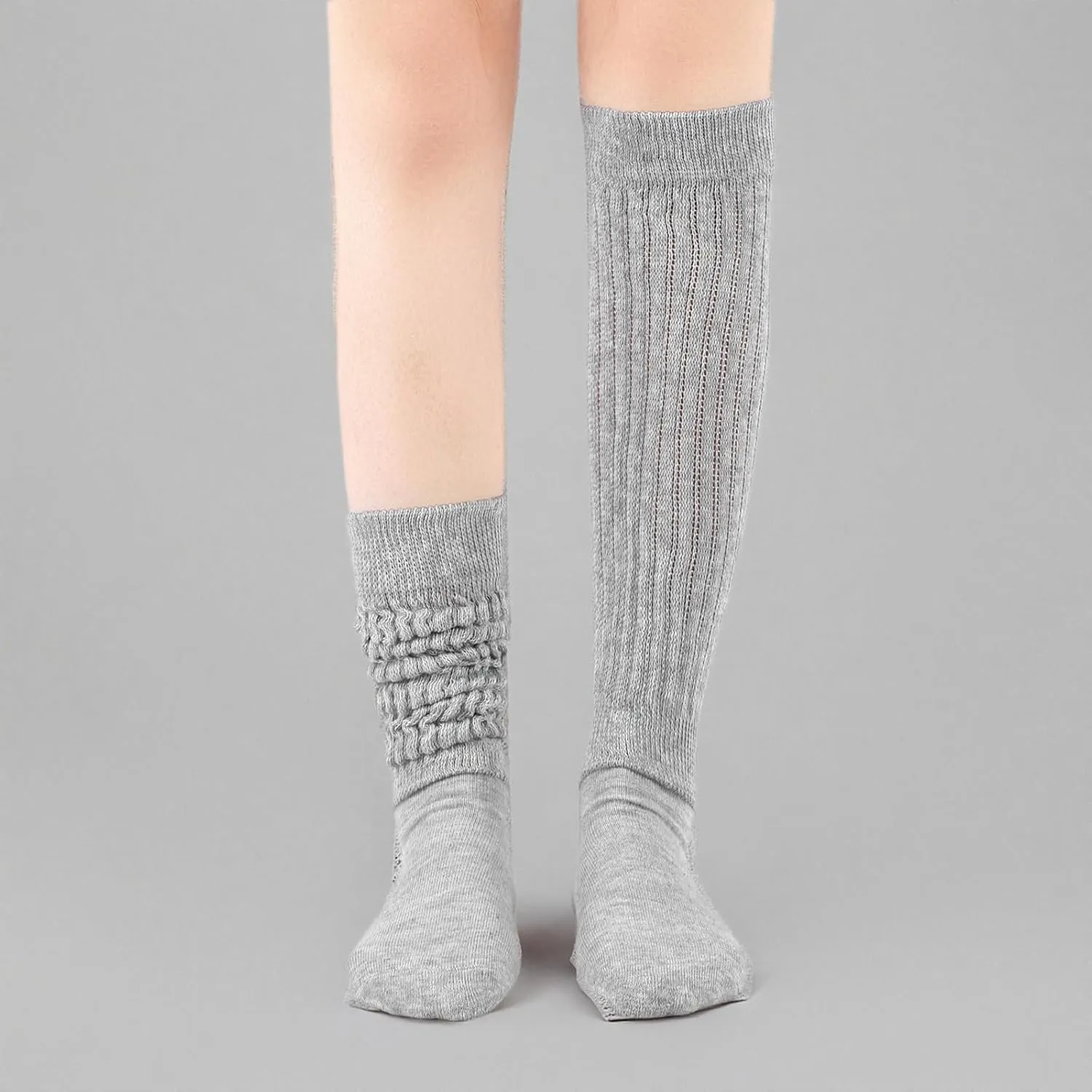 Slouch Socks for Woman 3 Pack Scrunch Socks Soft High Boot Socks Warm Thick Knit Woman Long Socks