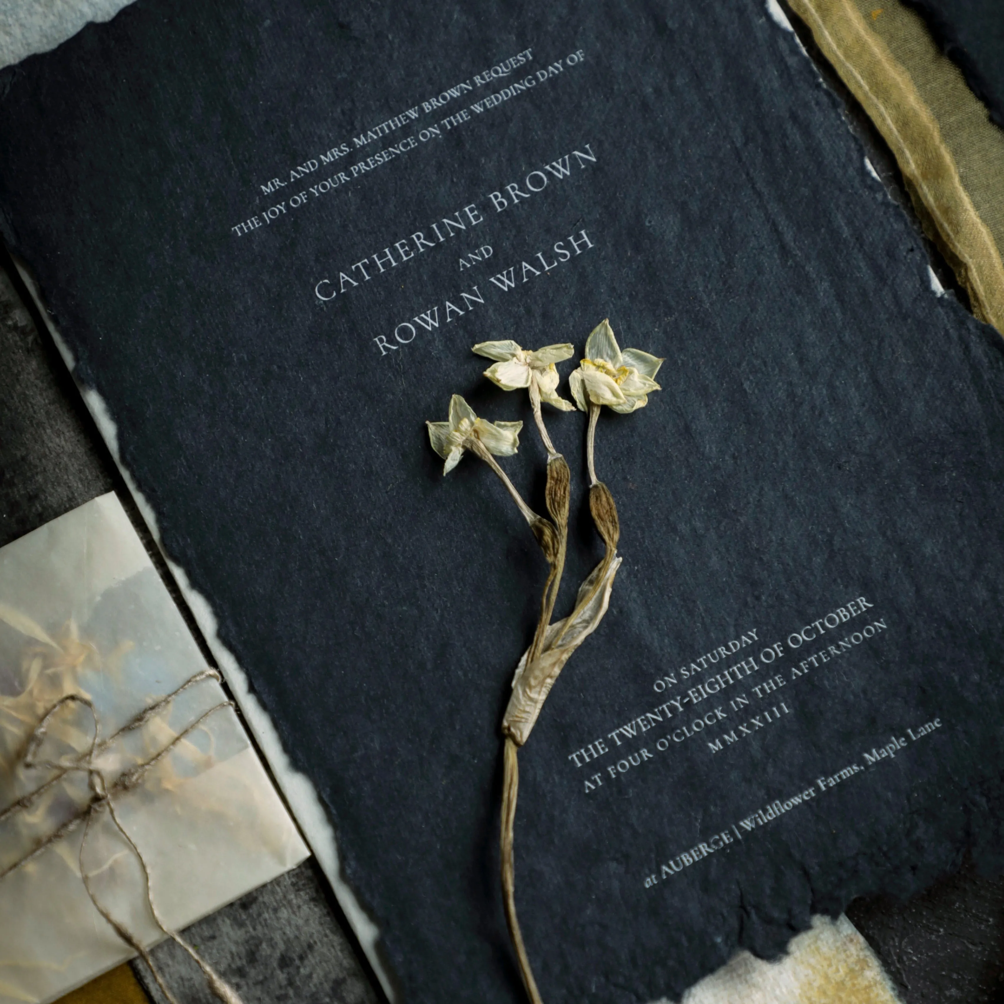 Smooth Handmade Paper  {Black}