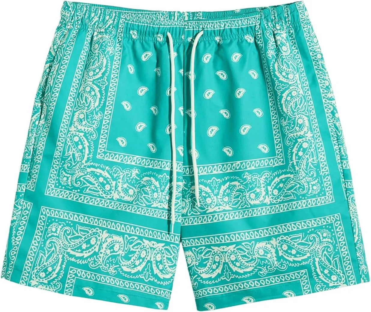 SOLY HUX Men's Elastic High Waisted Casual Summer Shorts