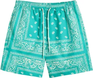 SOLY HUX Men's Elastic High Waisted Casual Summer Shorts
