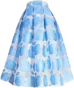 Spring Summer Elegant Floral Organza Tassel High Waist Pink Tulle Mesh Long Midi Skirt