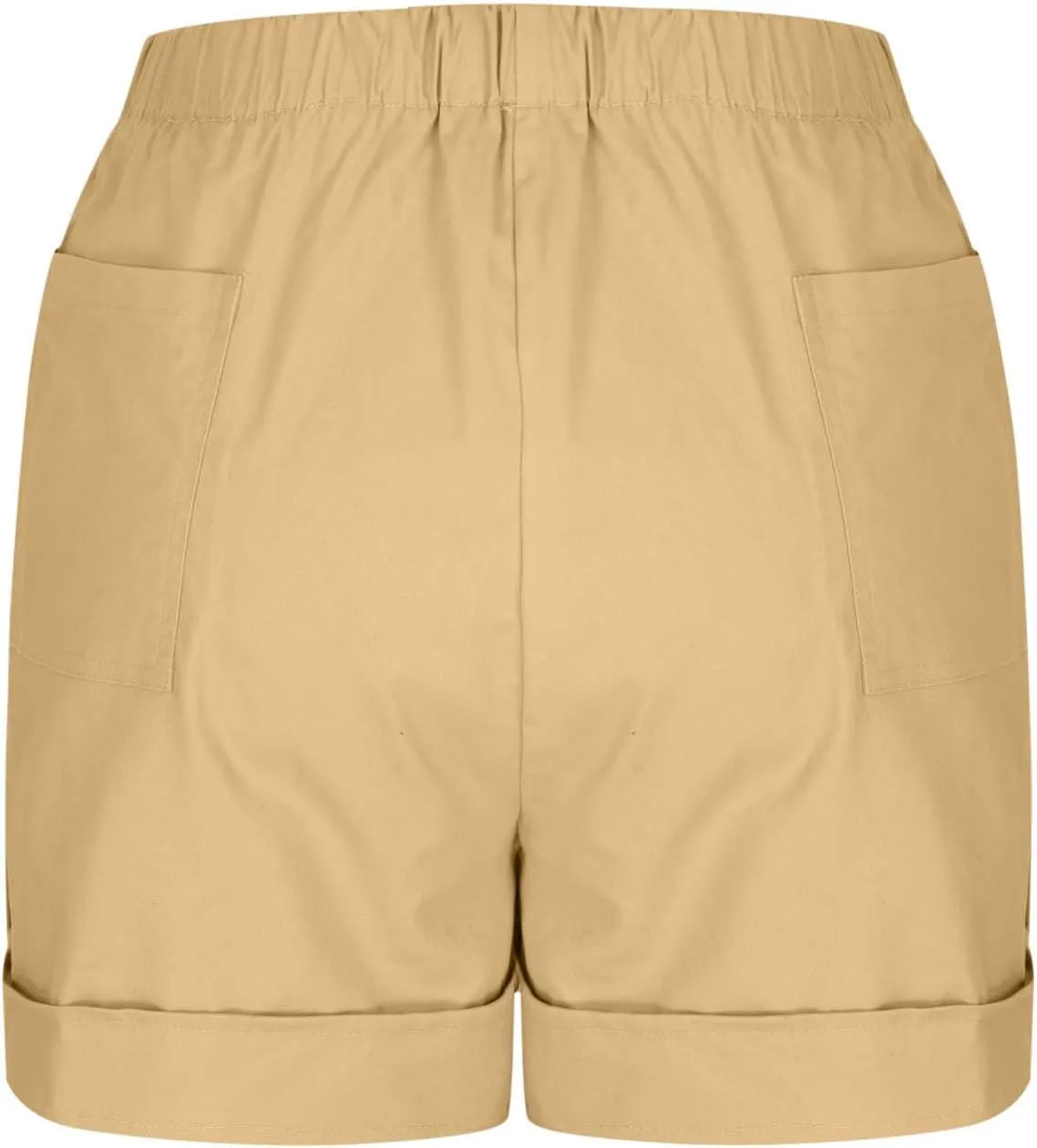 Summer Shorts for Women Plus Size Casual Elastic Waist Drawstring Short 5 Inch Inseam Beach Vacation Outfits