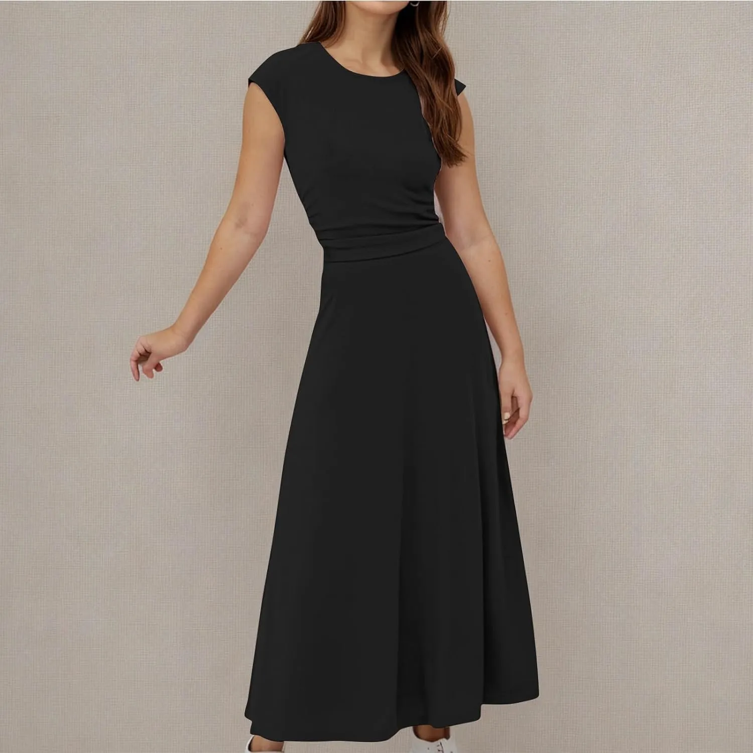Summer Two Piece Sets For Women Short Sleeve Cropped Tops And Pleated Midi Skirt Lounge Sets Solid Travel Lounge Sets