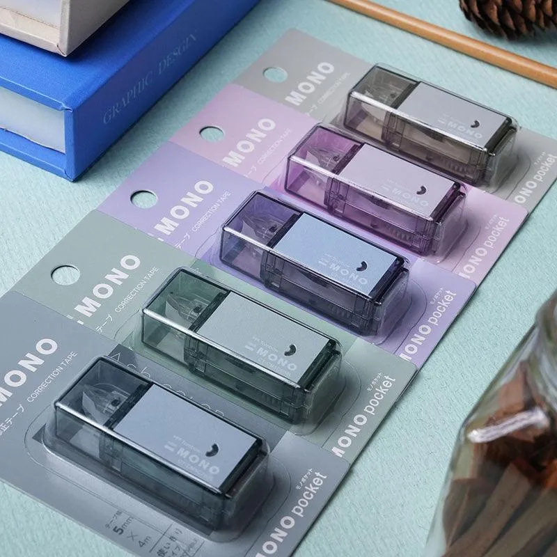 TOMBOW MONO Lite Misty Gray Limited 0.5mm Oily Pen Ball Pen   Correction Tape Office Study Japanese Stationery Limited Edition Taupe Sage Green Iron Gray Lavender Purple