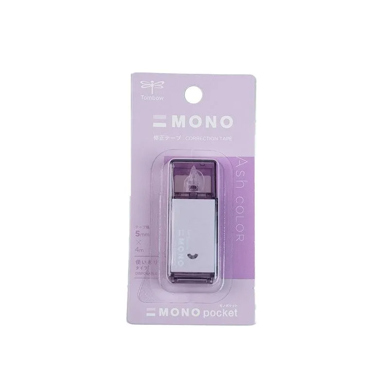 TOMBOW MONO Lite Misty Gray Limited 0.5mm Oily Pen Ball Pen   Correction Tape Office Study Japanese Stationery Limited Edition Taupe Sage Green Iron Gray Lavender Purple